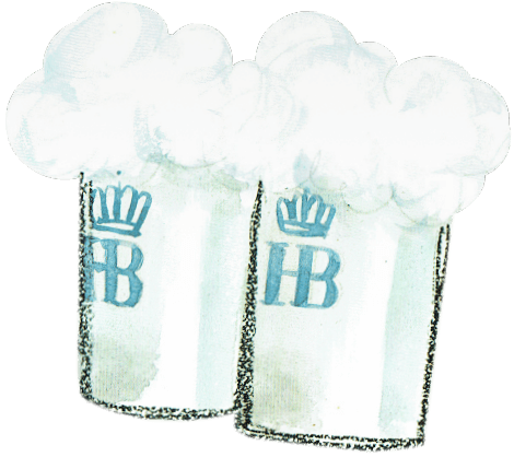 HB Bier gezeichnet